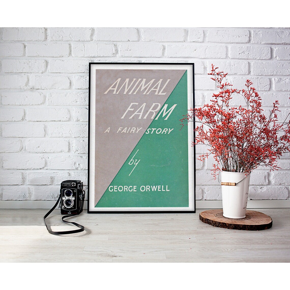 Animal Farm George Orwell First Edition Book Cover Literary Art Poster - Image 2