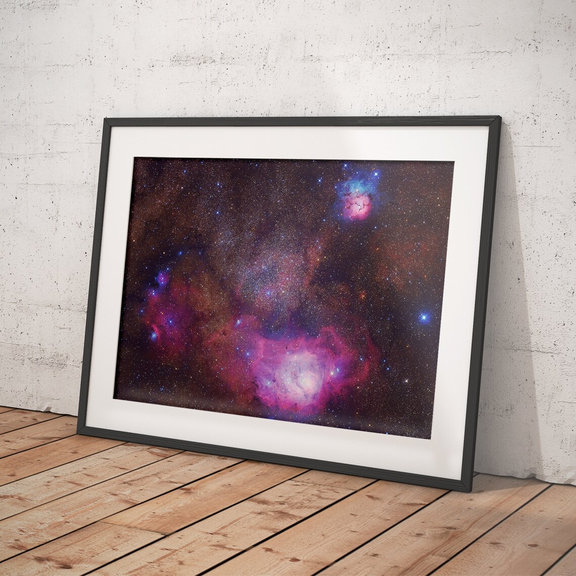 Purple Pink Nebulae Cosmic Galaxy Dance Deep Space Art Poster - Image 4
