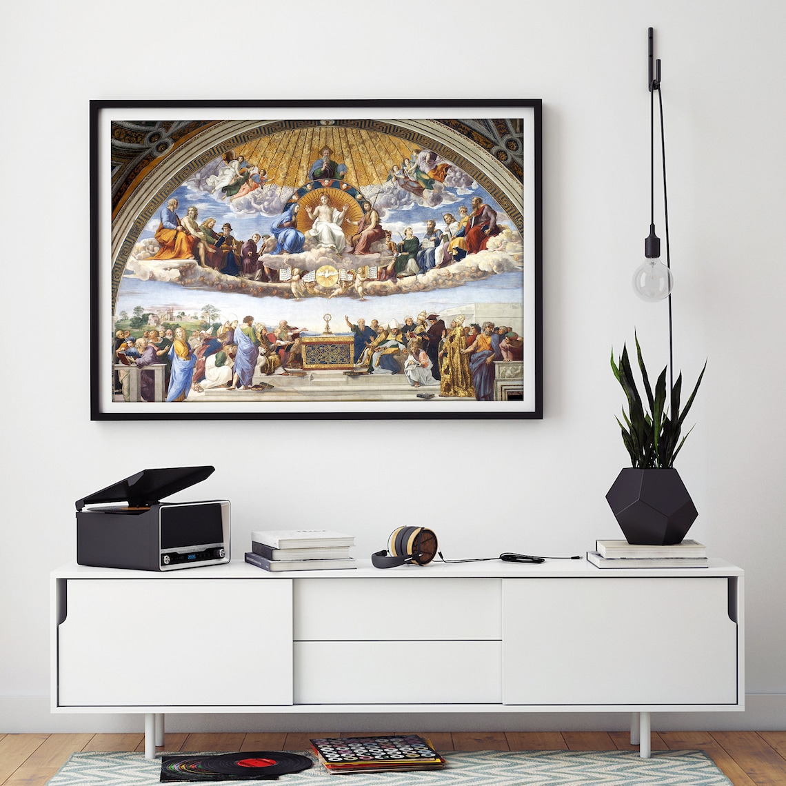 Disputation Of The Holy Sacrament, Vintage Art Print - Image 2
