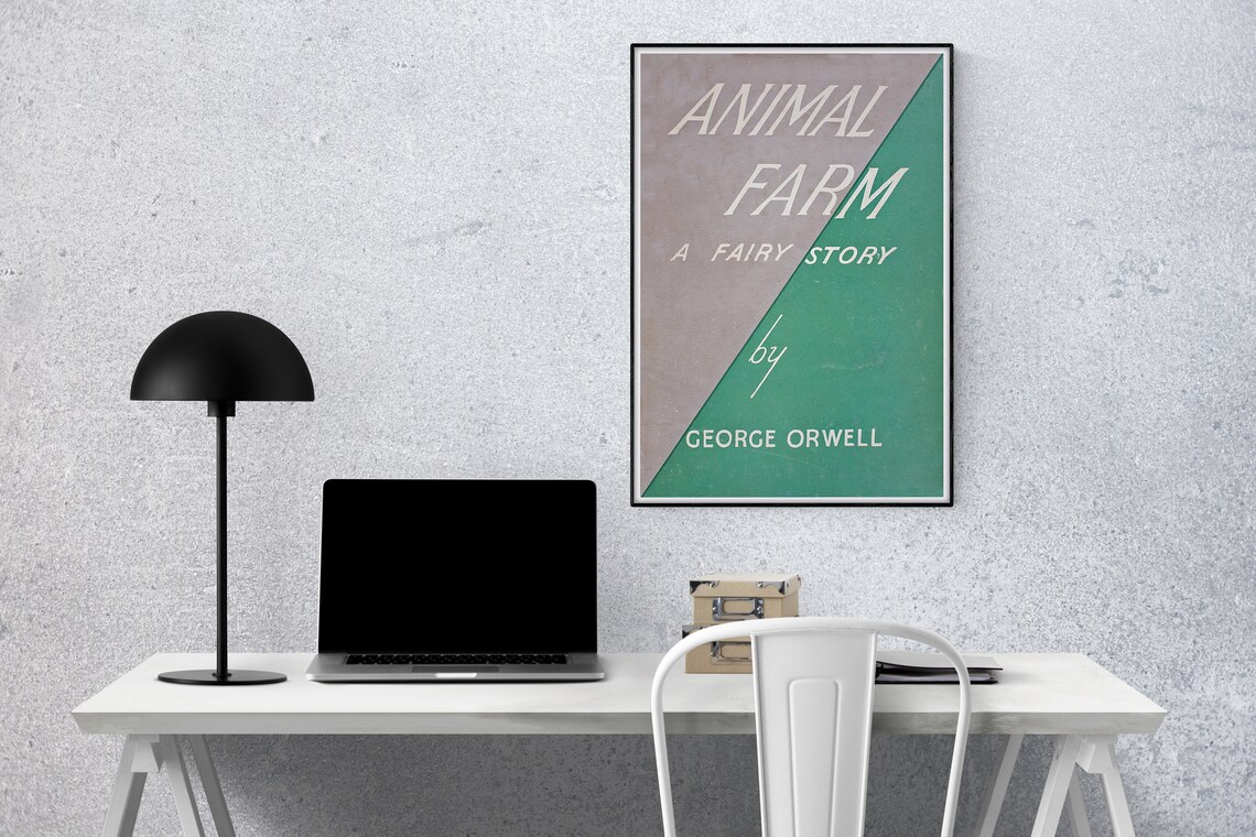 Animal Farm George Orwell First Edition Book Cover Literary Art Poster - Image 3