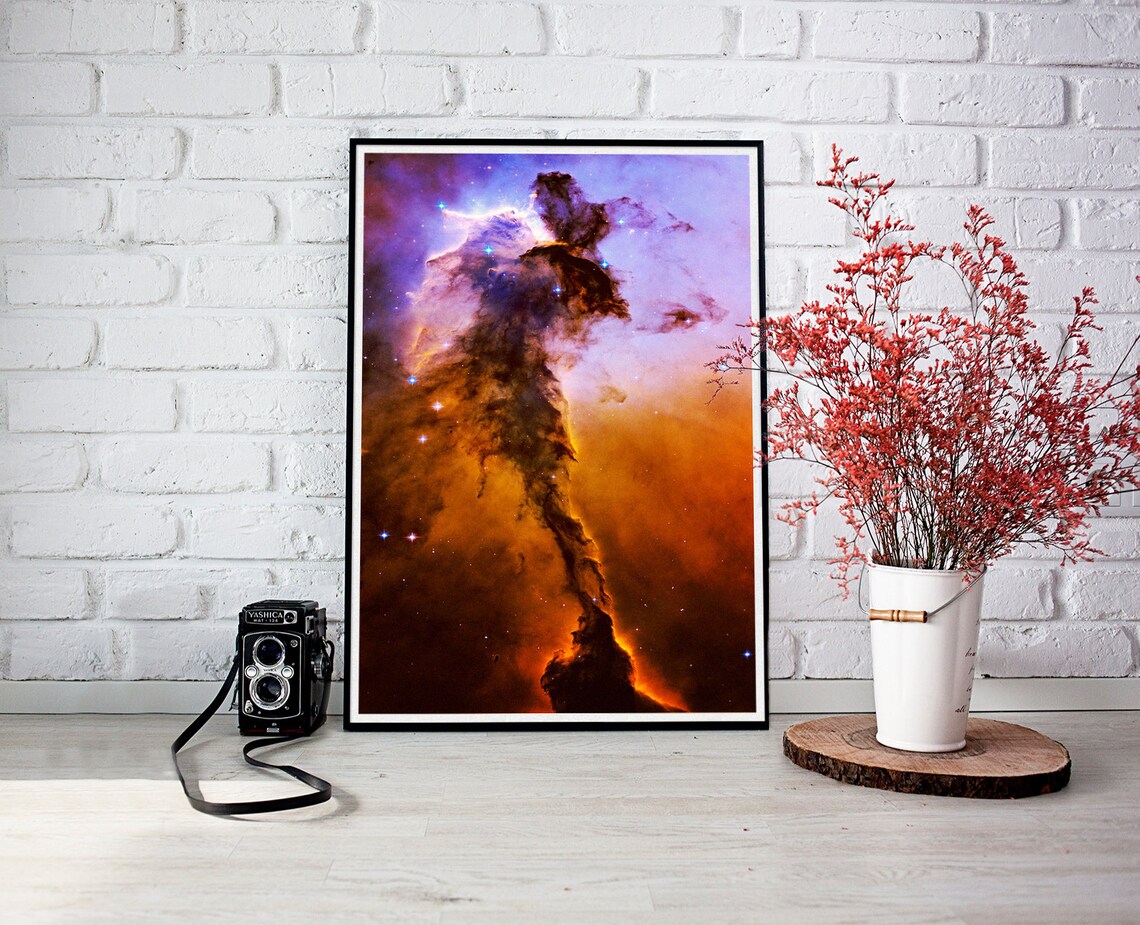 Hubble Telescope Eagle Gas Nebula Poster Print - Image 3