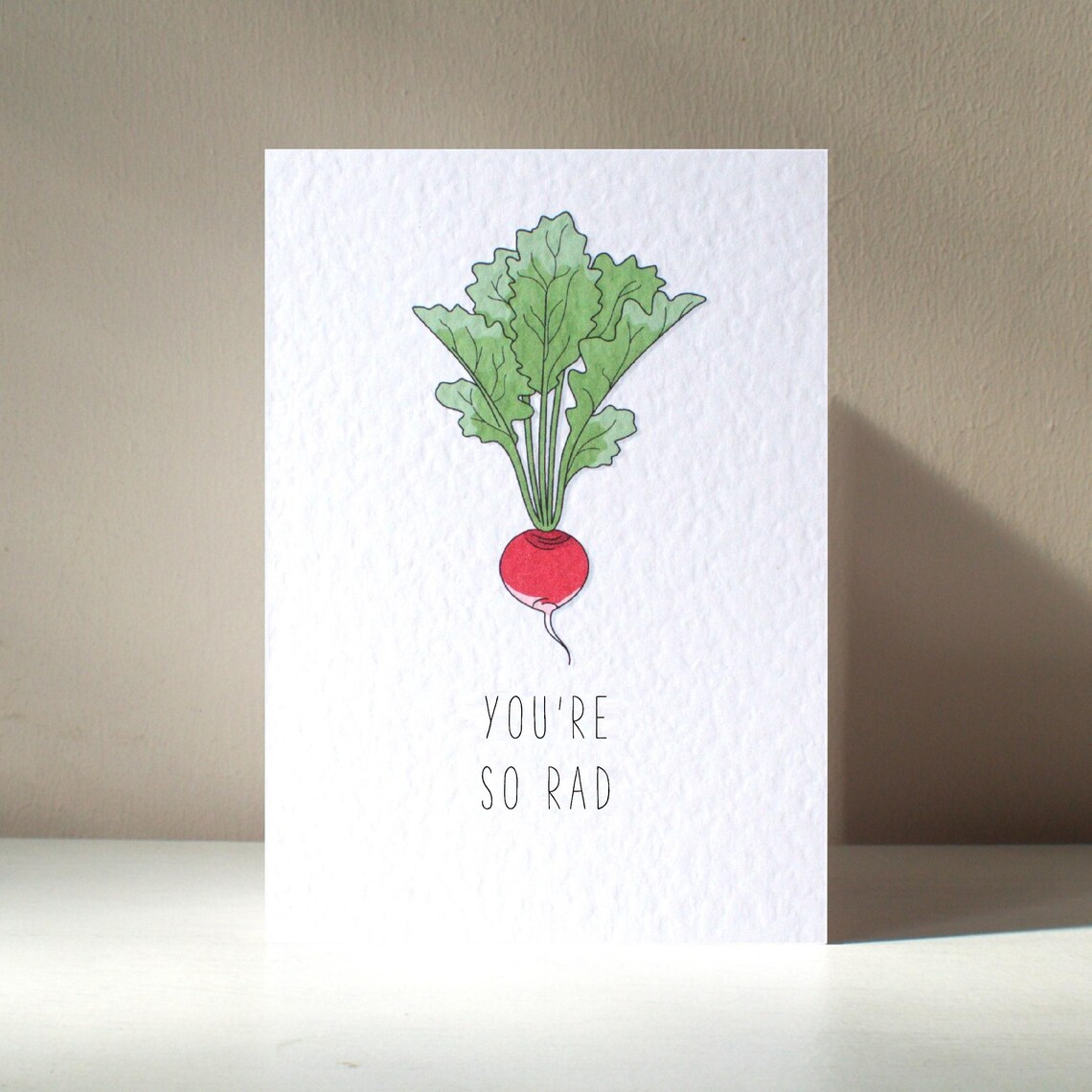 Radish Pun Personalised Funny Art Print for Love