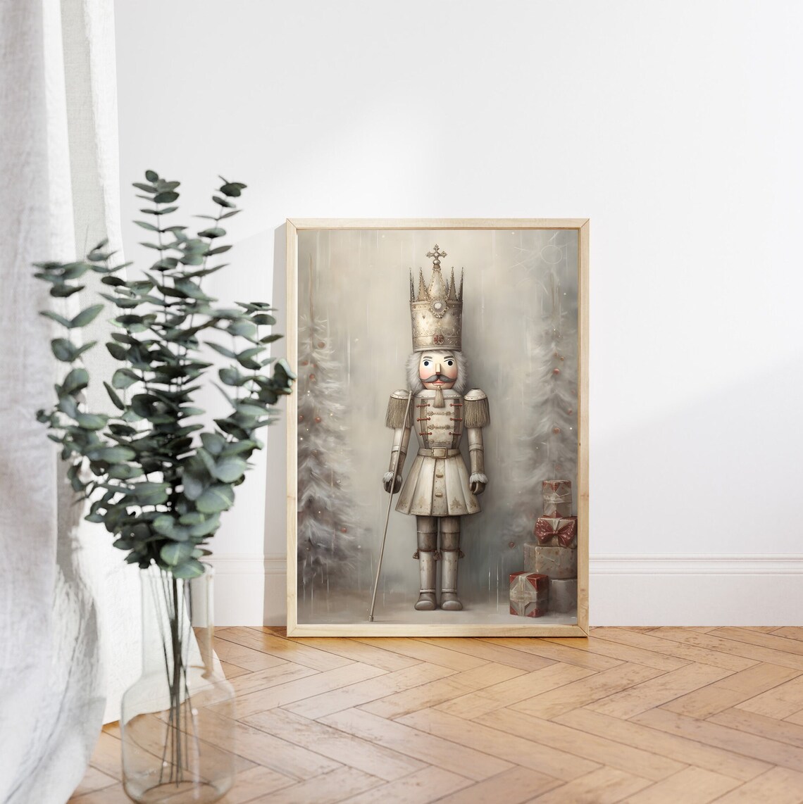 Nutcracker Christmas Vintage Style Art Print - Image 4
