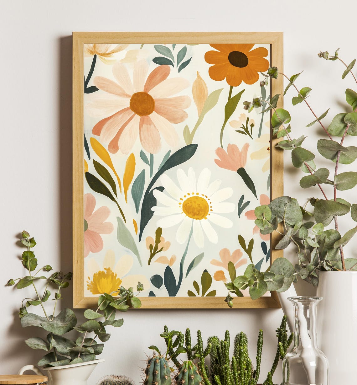 Daisy Print, Cute Floral Illustration - Image 3