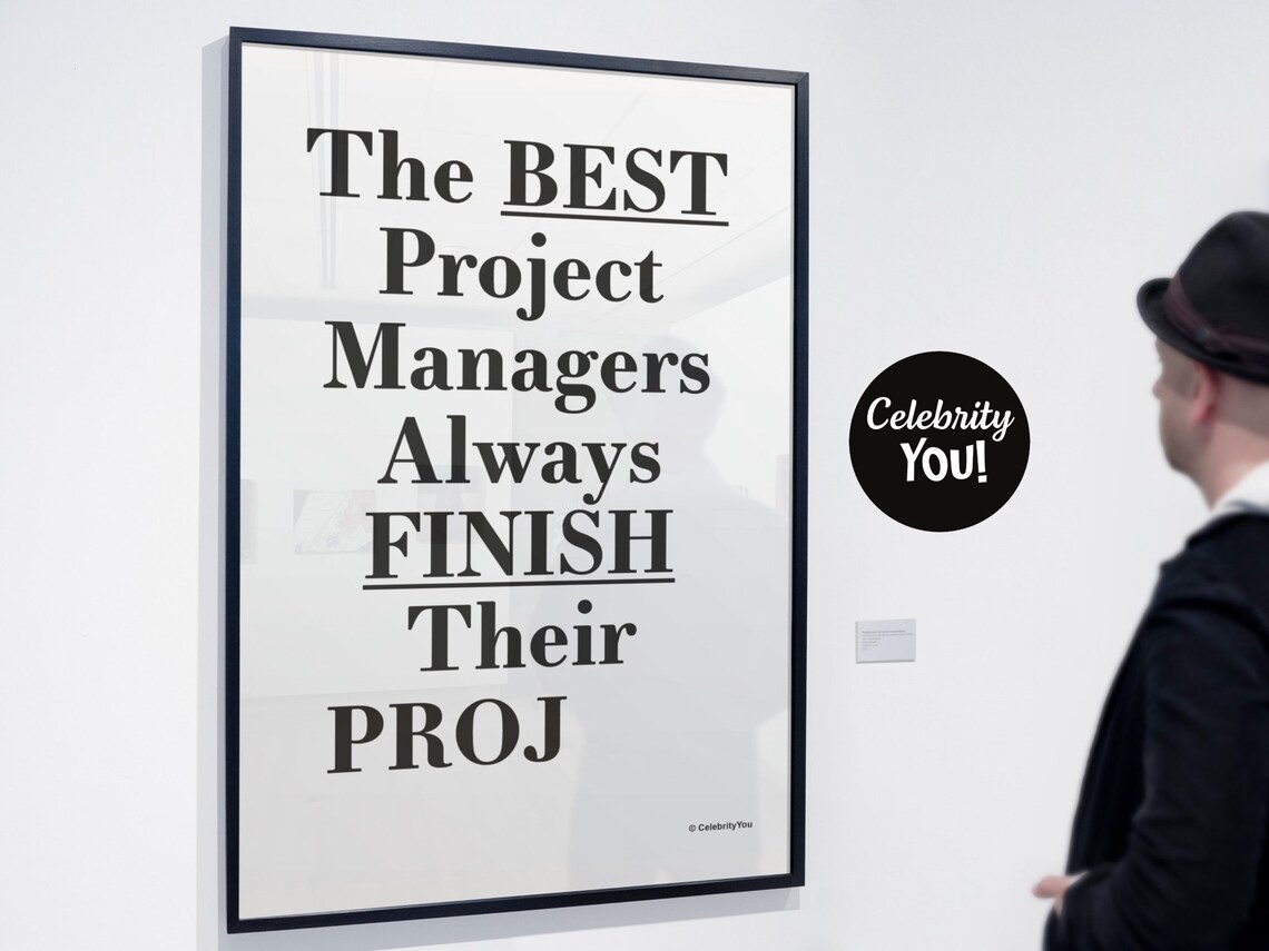 Best Project Manager Office Quote Poster - Image 2