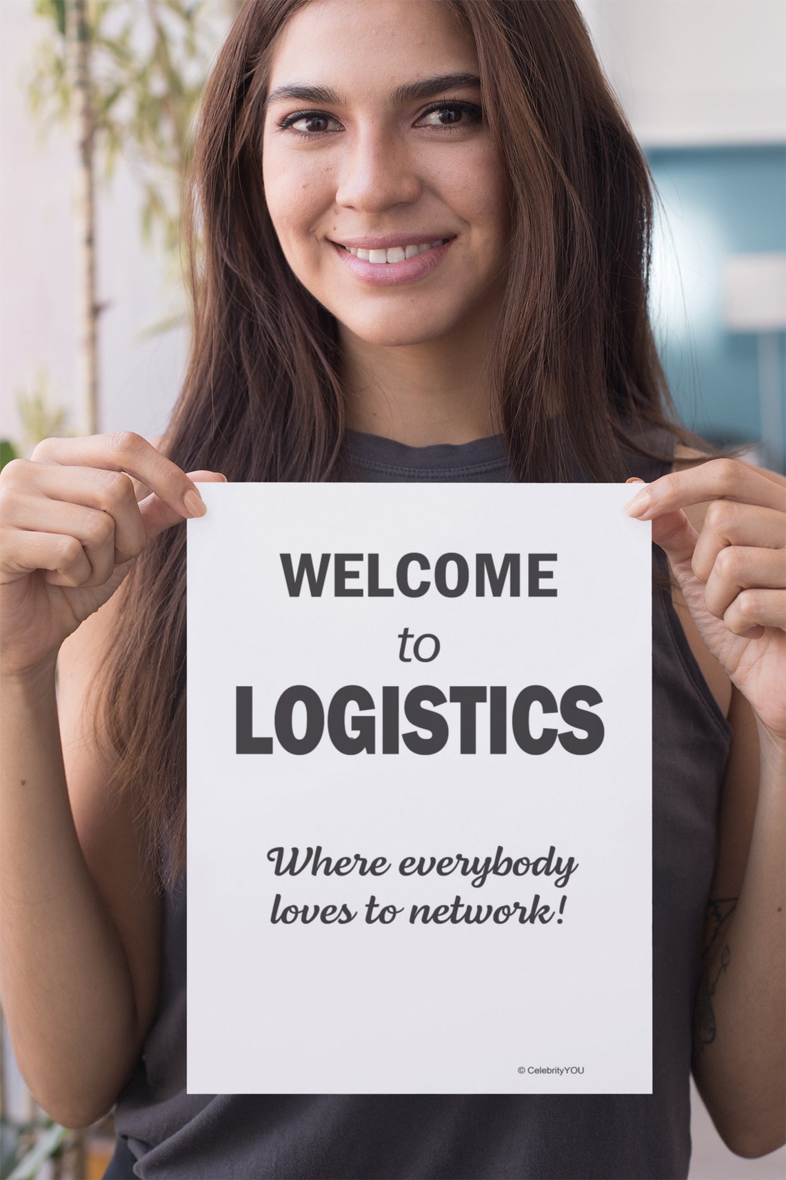 Welcome to Logistics Where Everybody Loves to Network Wall Art - Image 2