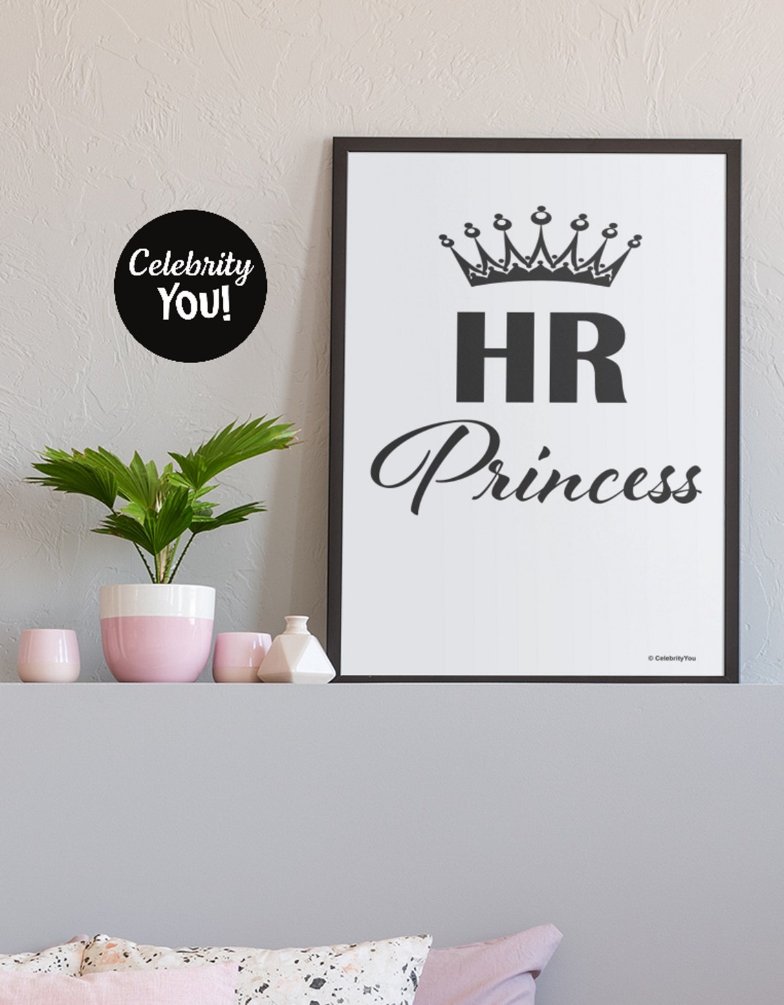HR Princess Crown Funny Office Quote Poster for Human Resources Staff - Image 2