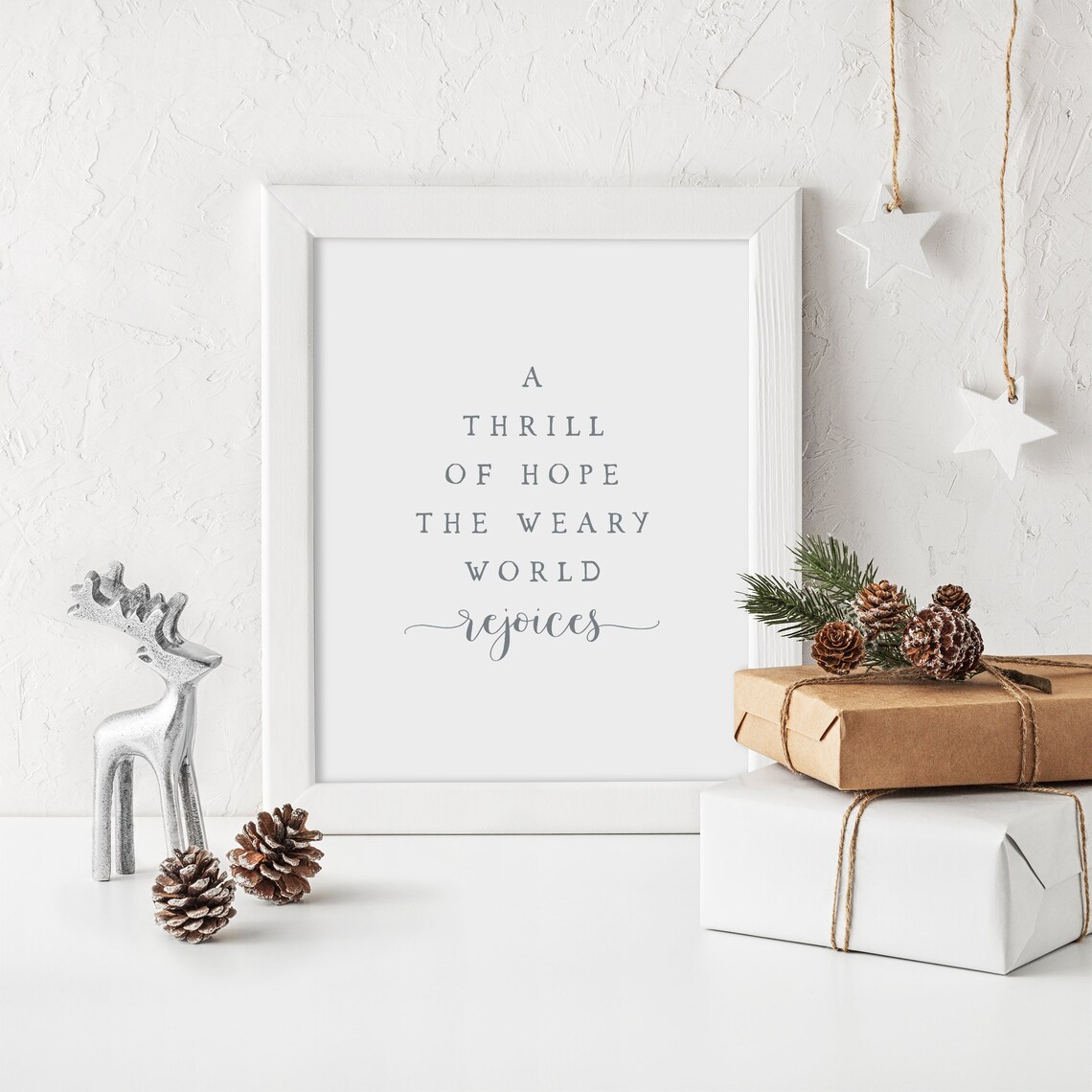 A Thrill Of Hope Christmas Holiday Art Print - Image 4