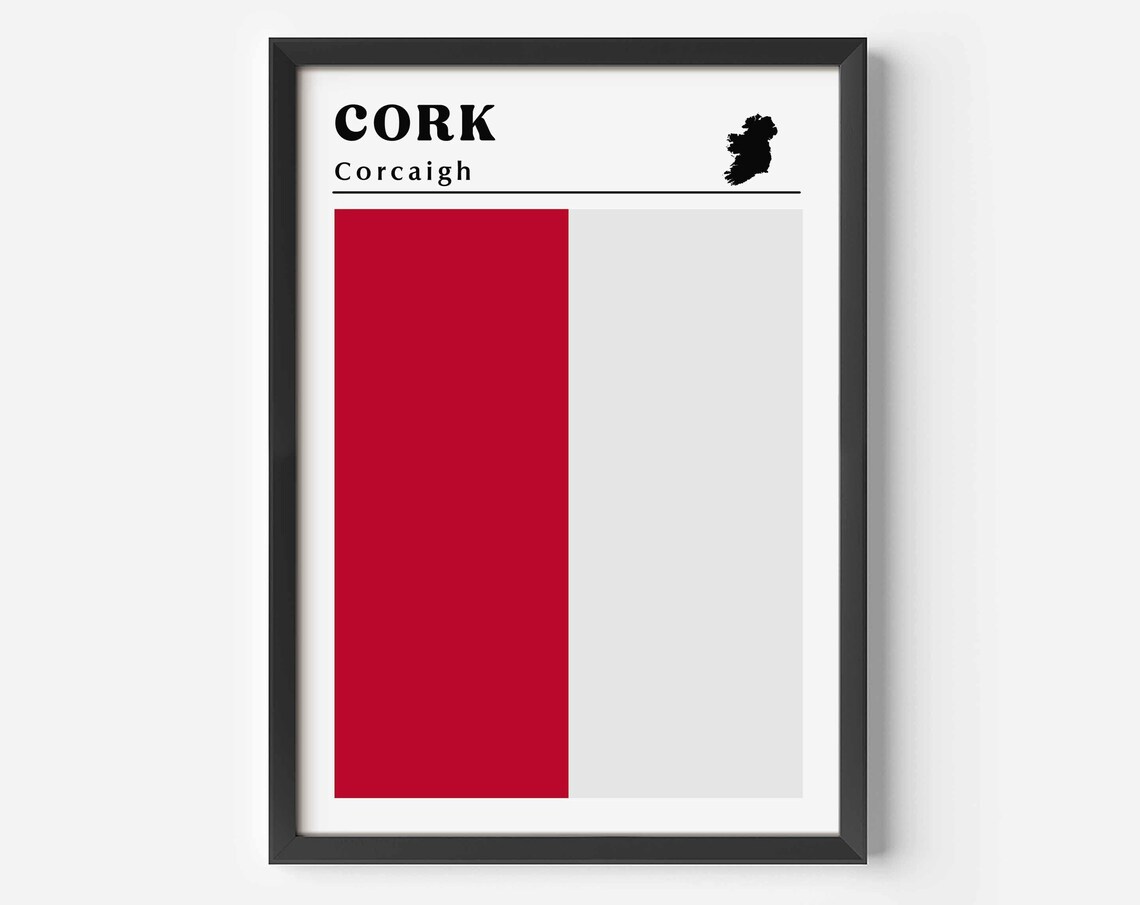Cork Flag, County Cork GAA Wall Art Print