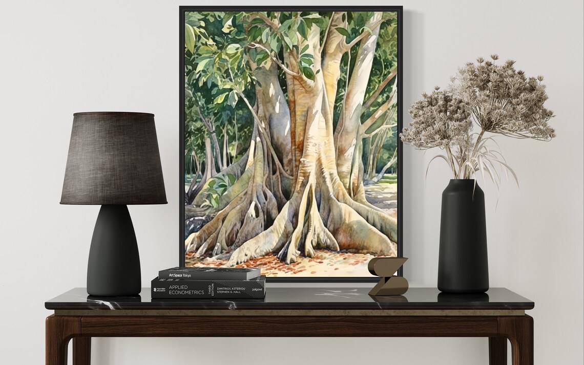 Banyan Tree Art Print, Nature Wall Decor - Image 2