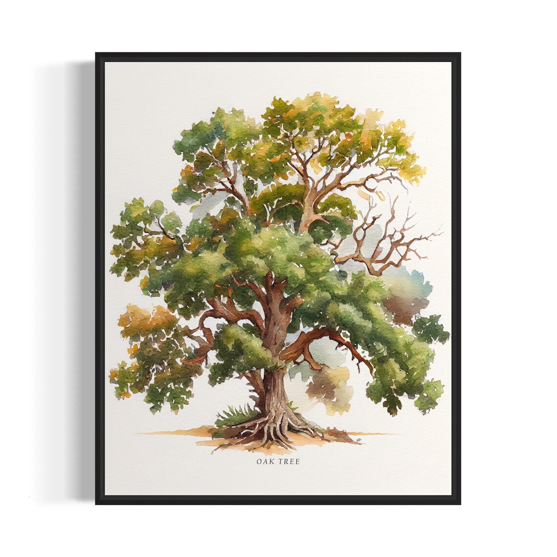 Oak Tree Art Print, Nature Wall Art Poster