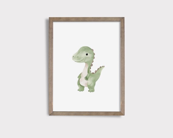 Cute Dino Nursery Print Dinosaur Art Dino Wall Art Neutral Nursery Print Dino Poster Dinosaur Nursery Print