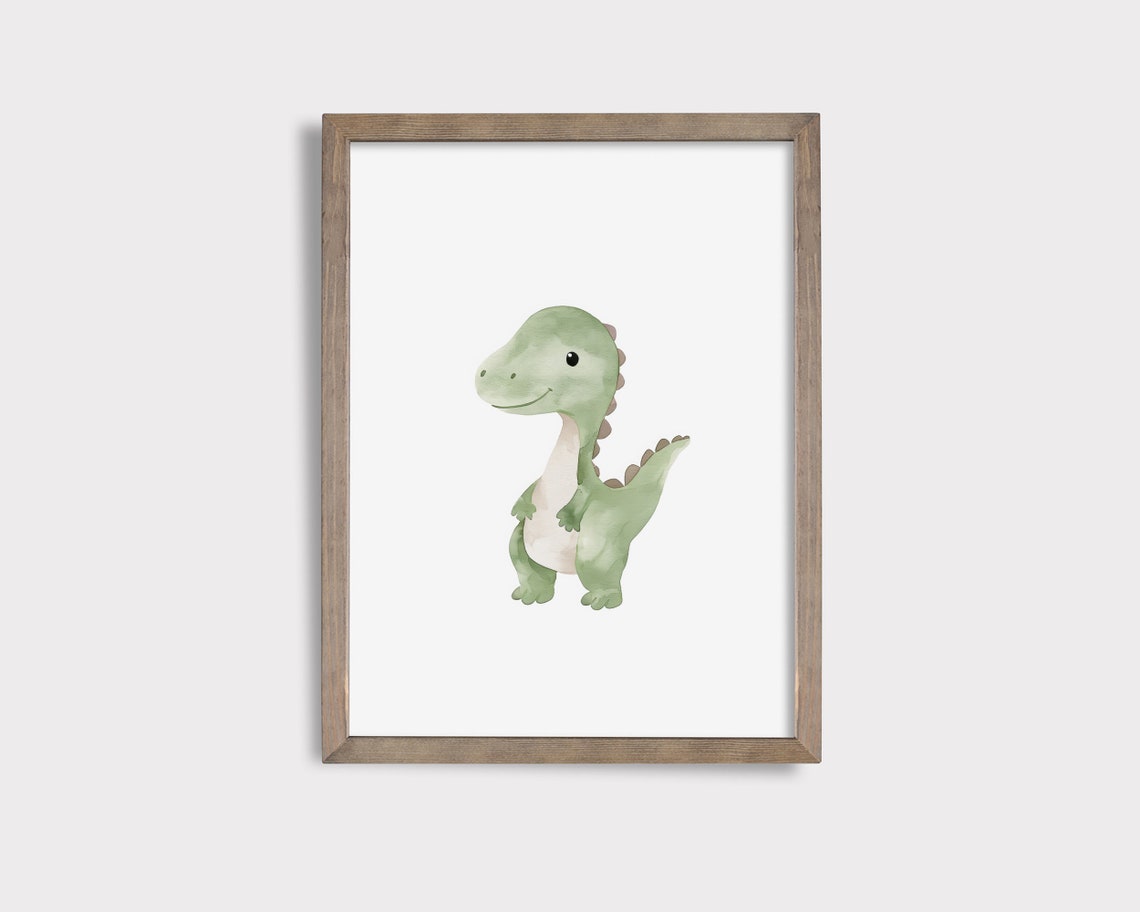 Cute Dino Nursery Print Dinosaur Art Dino Wall Art Neutral Nursery Print Dino Poster Dinosaur Nursery Print