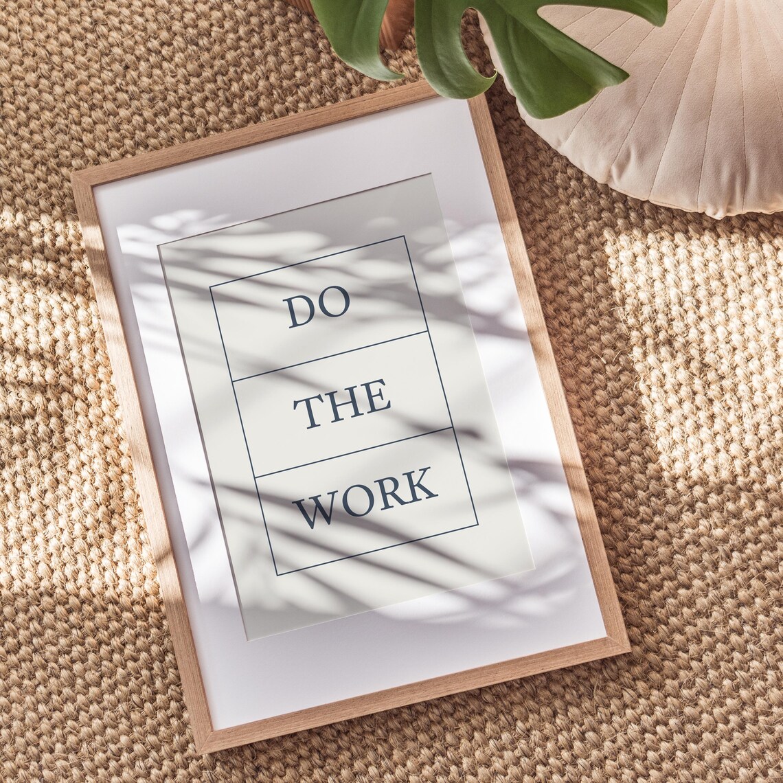 Do The Work Typography Quote Poster Print, Trendy Wall Art - Image 2