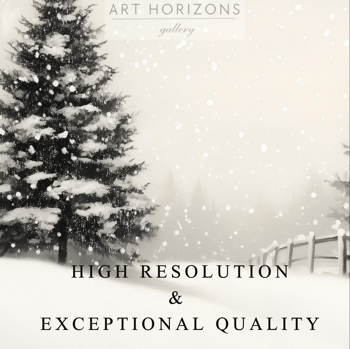 Vintage Pine Trees Frame Tv Art Antique Christmas Oil Painting Winter Forest Scene Snowy Landscape Holiday Tv Art Decor Tv66 - Image 3