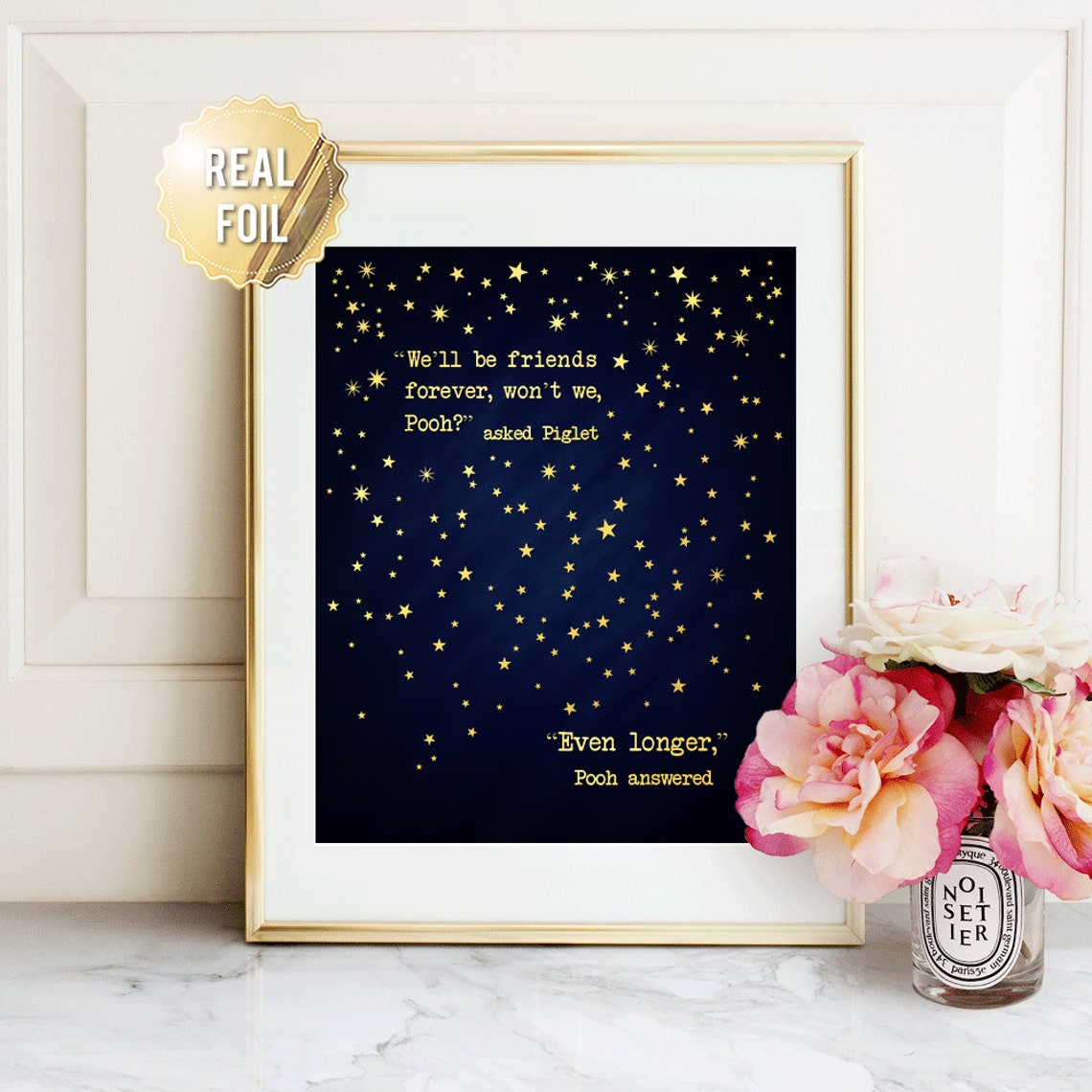 Winnie The Pooh Quote Print Best Friend Gift Winnie The Pooh Quotes Inspirational Quote Sign Best Friend Birthday Gift For Bff Art - Image 3