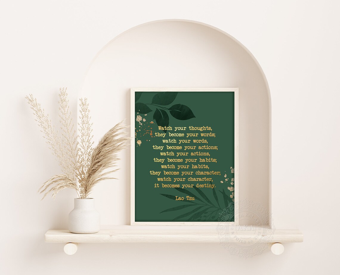 Lao Tzu Quote Art Print, Inspirational Wall Decor - Image 3