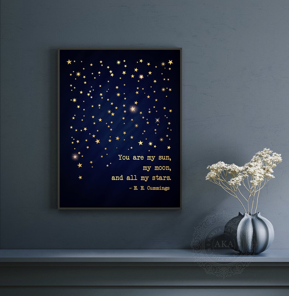 E. E. Cummings Gold Foil Literary Art Print for Book Lovers - Image 5