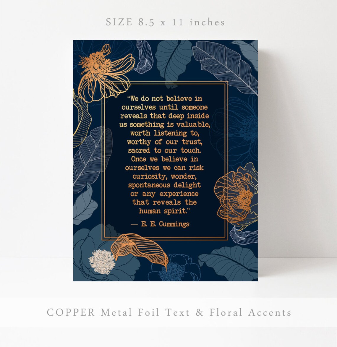 Social Worker Thank You Gold Foil Art Print, Therapist Decor - Image 3