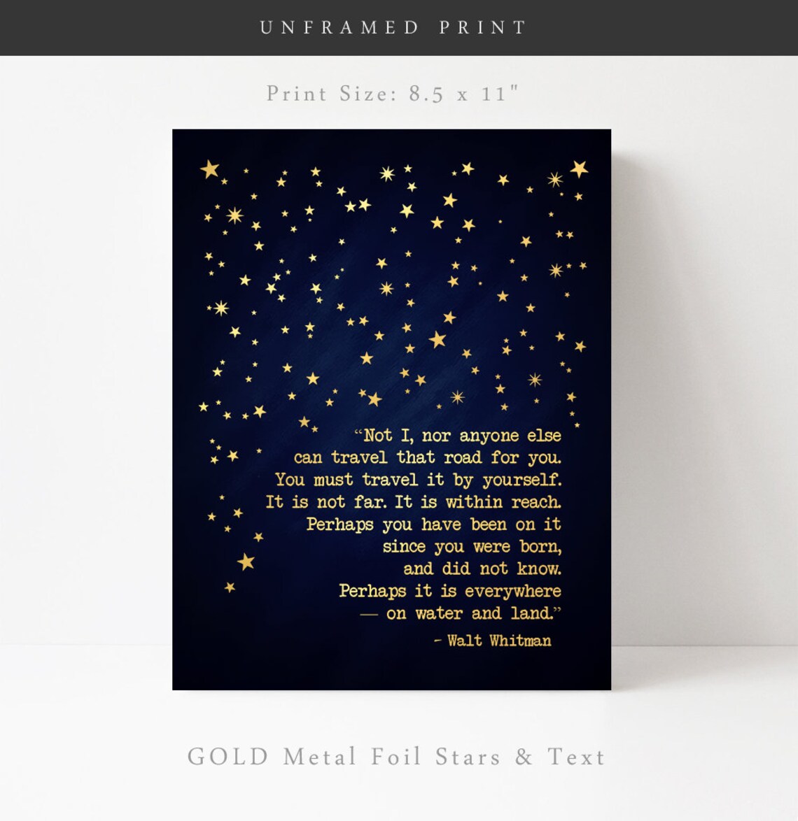 Walt Whitman Leaves Of Grass Inspirational Art Print - Image 2