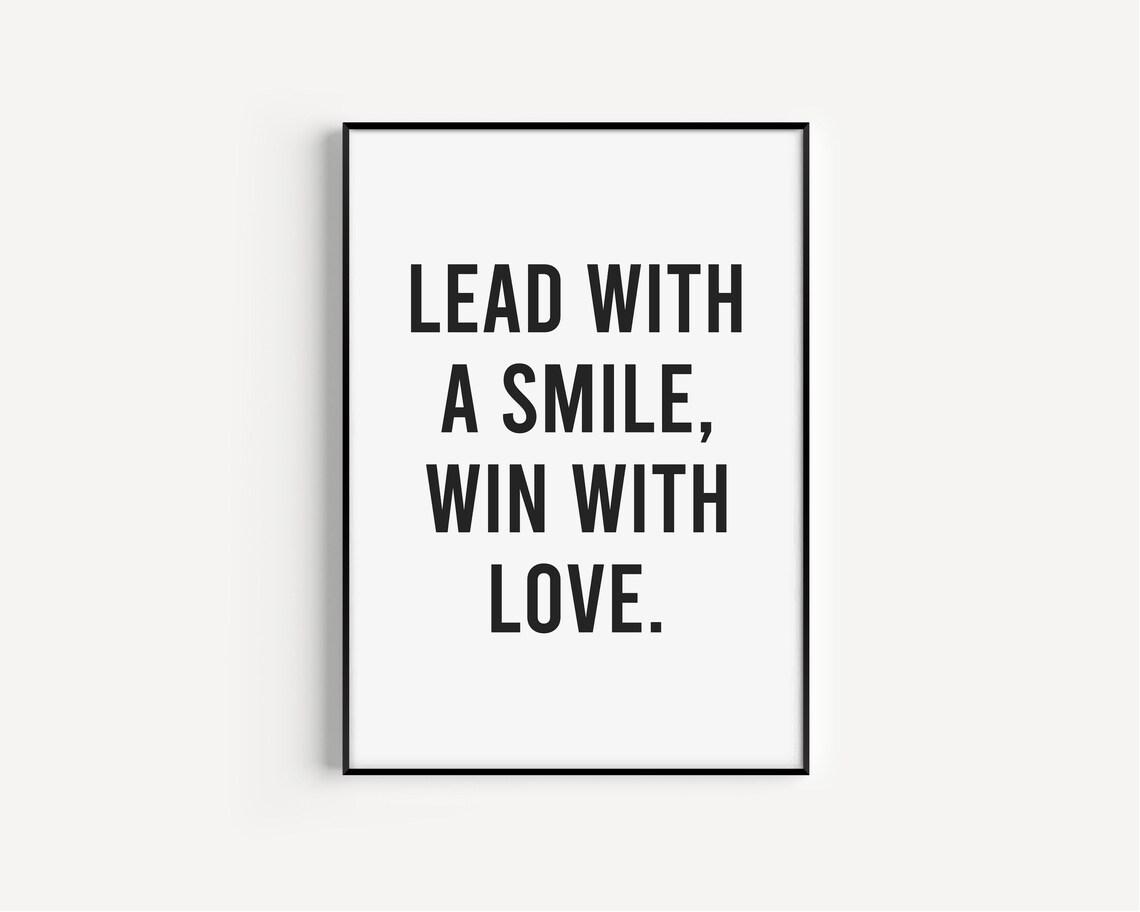 Leadership Quote Inspirational Quotes Art Workplace Wall Office Decor Gifts Gift For Boss