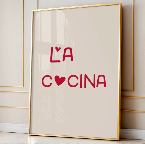 La Cocina Print, Funny Spanish Kitchen Decor