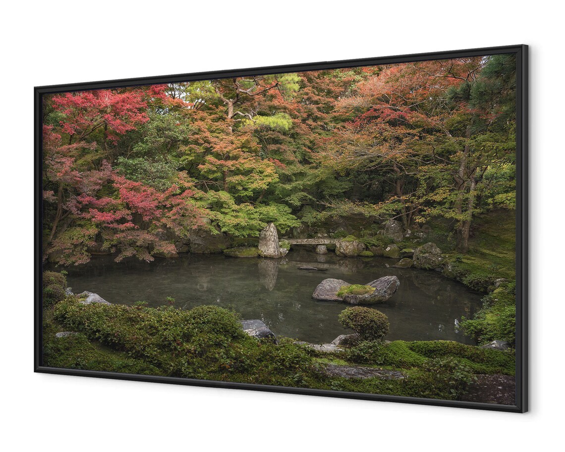 Japanese Garden Pond Autumn Maples Moss Rocks Japan Zen Poster - Image 4