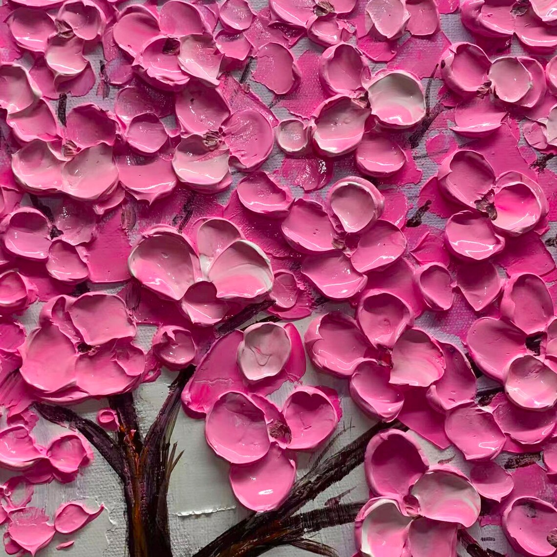Blooming Pink Pagoda Tree Floral Art Print - Image 2
