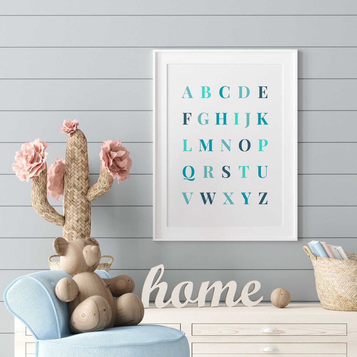 Nursery Alphabet Quote, Kids Room School Sign - Image 2