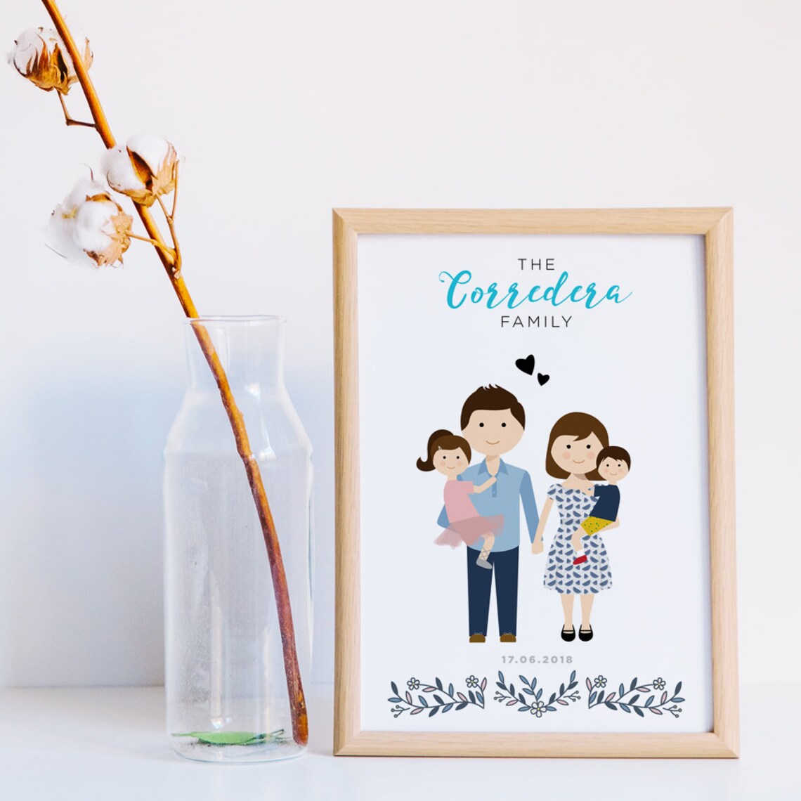 Personalized All You Need Is Love and a Dog Couple Portrait Poster - Image 4