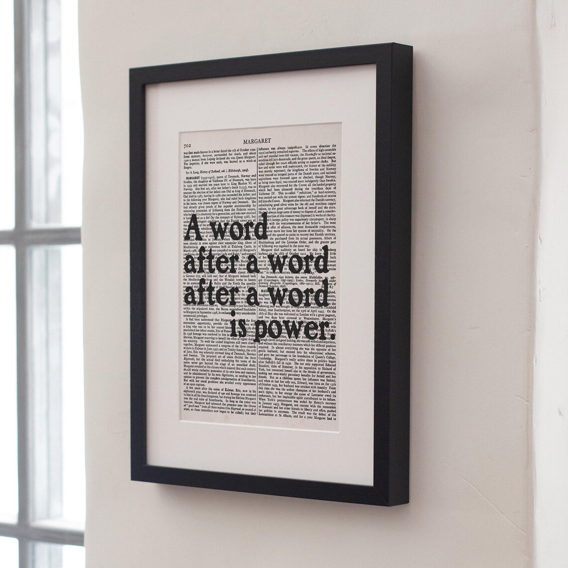 Margaret Atwood A Word After A Word After A Word Is Power Quote Poster - Image 3
