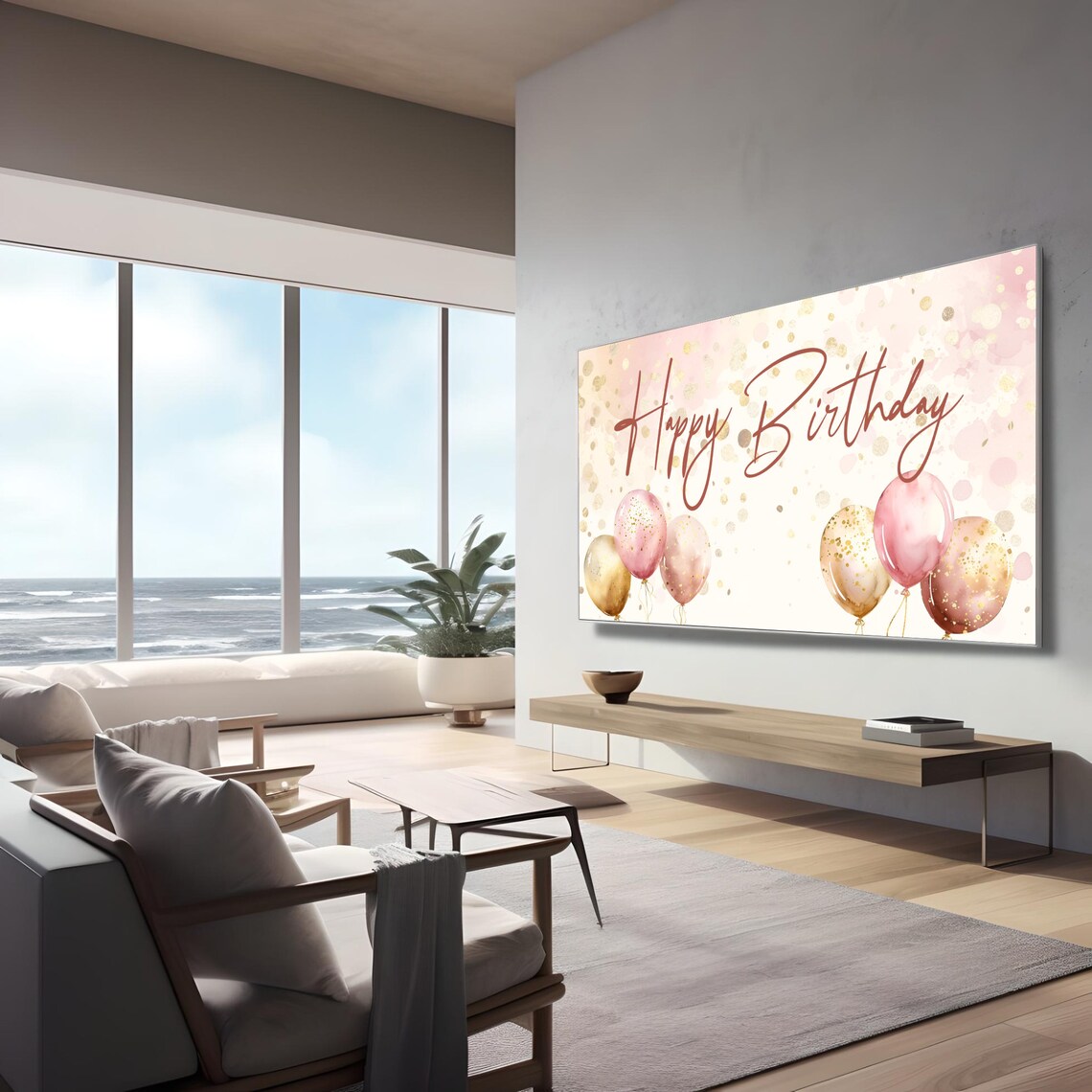 Happy Birthday Smart TV Art, Birthday Frame TV Poster - Image 3
