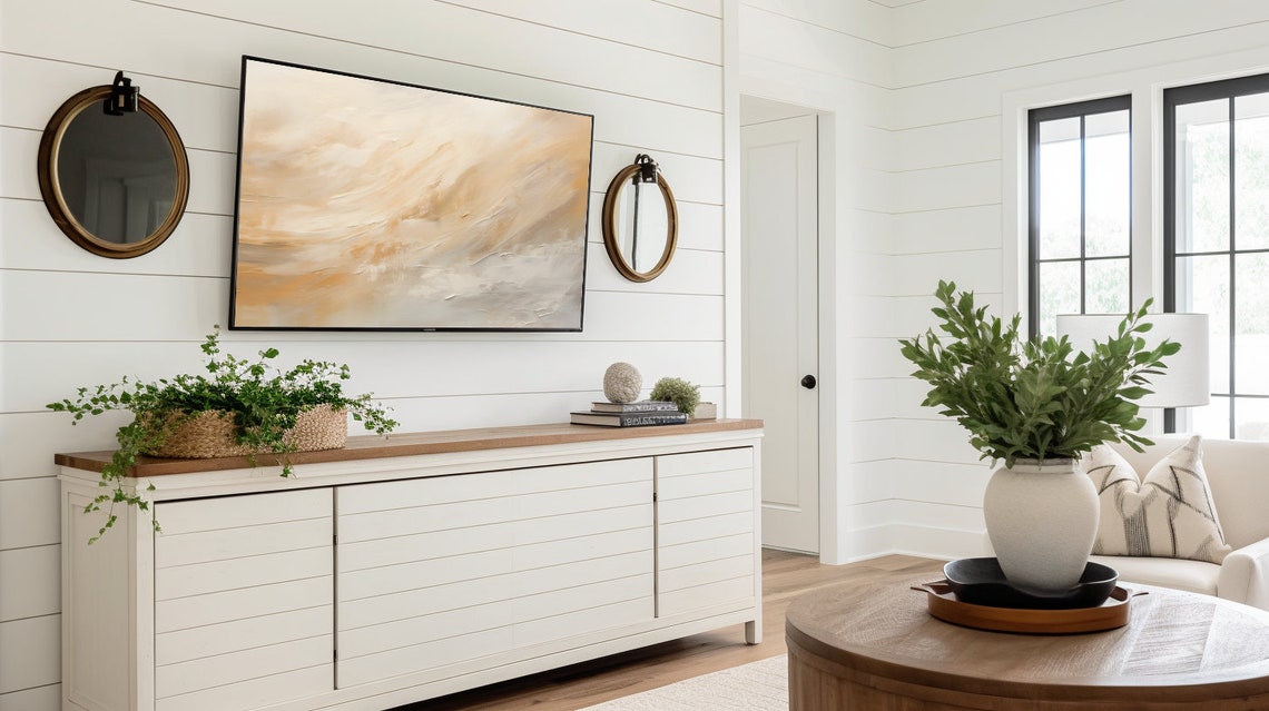 Abstract Neutral Tones, Wall Art Print - Image 3