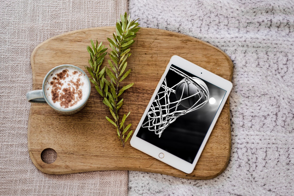 Dramatic Black and White Basketball Football Wallpaper Bundle Poster - Image 3