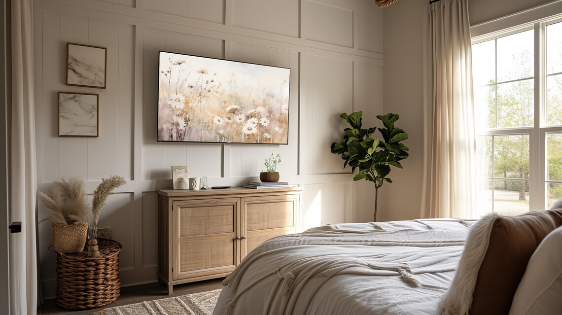 Spring Wildflower Country Farmhouse Art Print - Image 3
