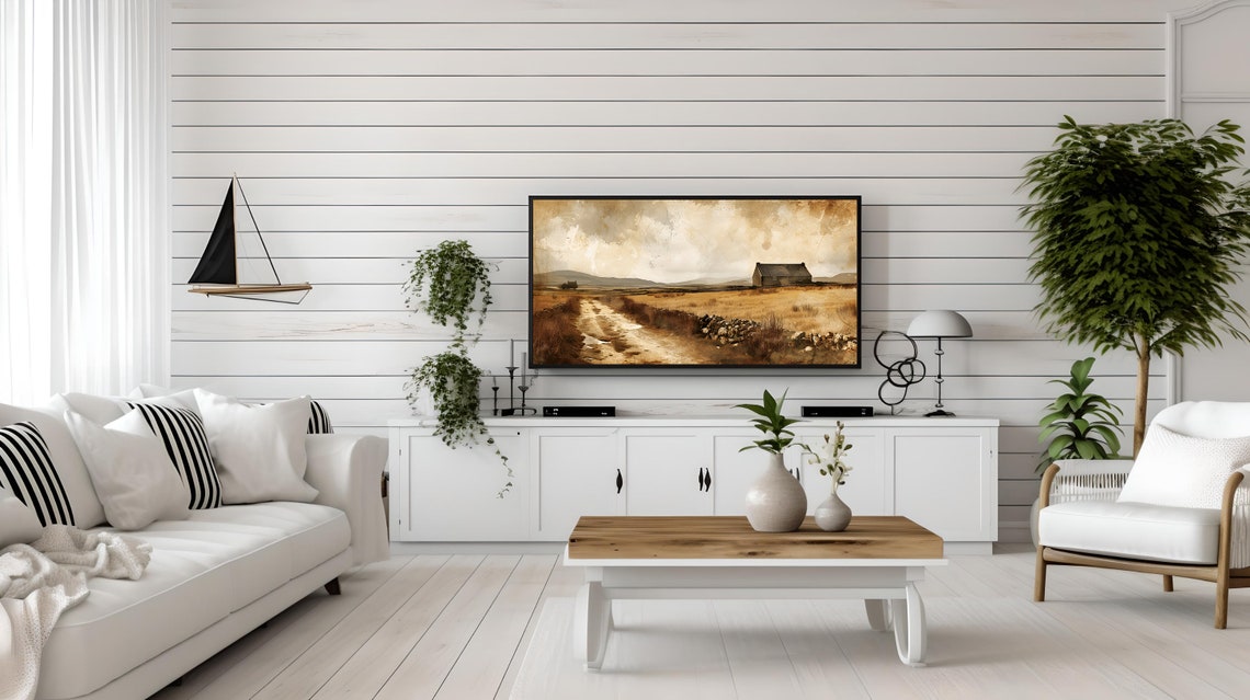 Frame Tv Art Ireland Frame Tv Art Antique Sketch Landscape Tv Vintage Landscape Frame Tv Art Vintage Oil Painting Frame Tv Art - Image 2