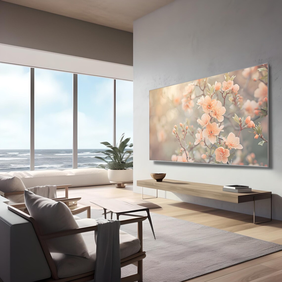 Floral Frame TV Art, Spring Blooms Art Print - Image 3
