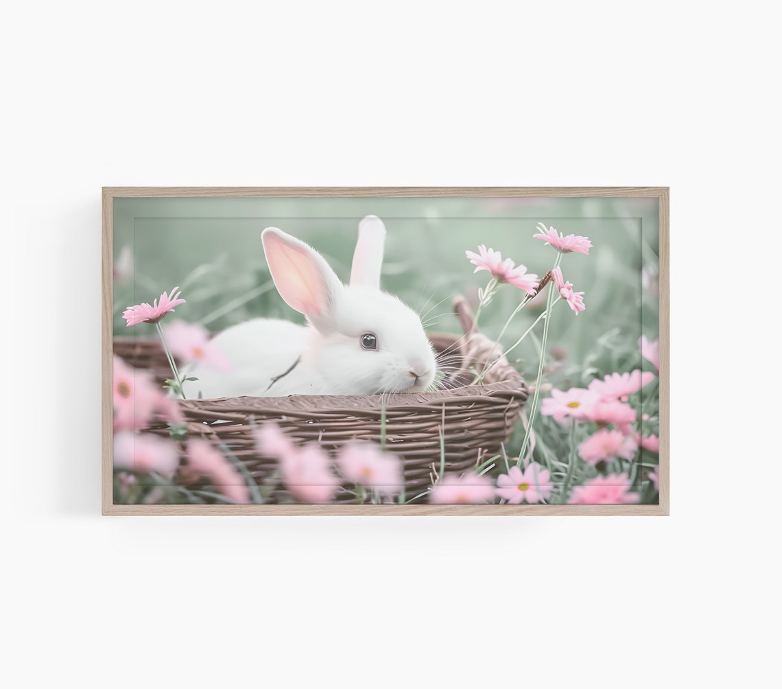 Easter Bunny Floral Art for TV
