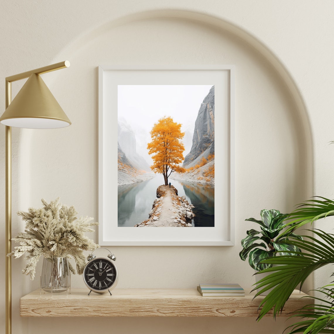 Nature Picture Tree Orange Poster On Matte Premium Paper Decoration Wall Decoration - Image 3