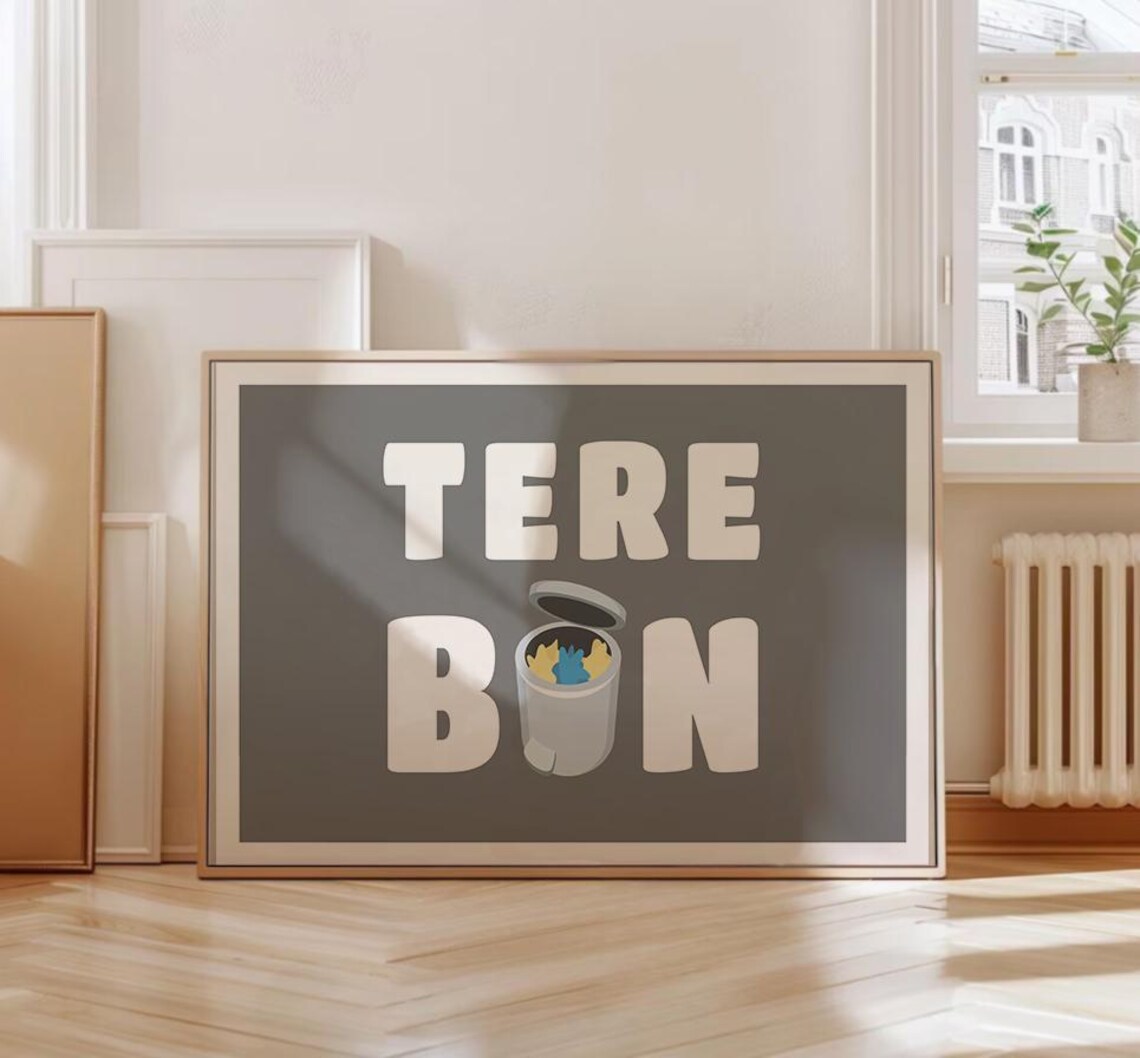 Tere Bin Punny Bollywood Wordplay Humor Poster - Image 3