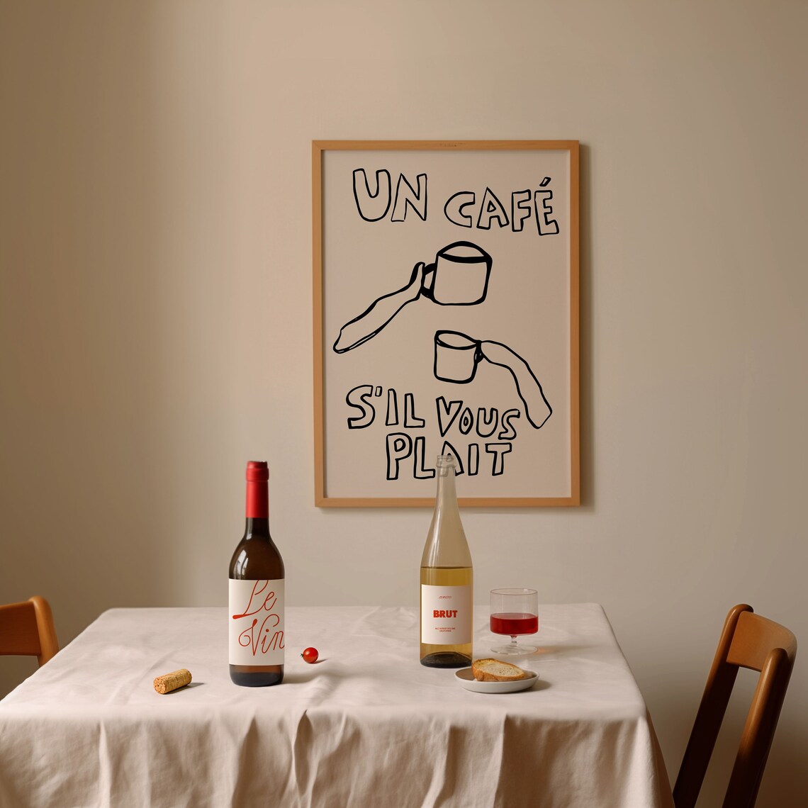 Un Caf Minimalist French Coffee Kitchen Decor - Image 2