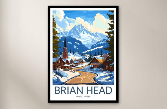 Brian Travel Poster Wall Art Print United States Home Decor Gift North America Illustration