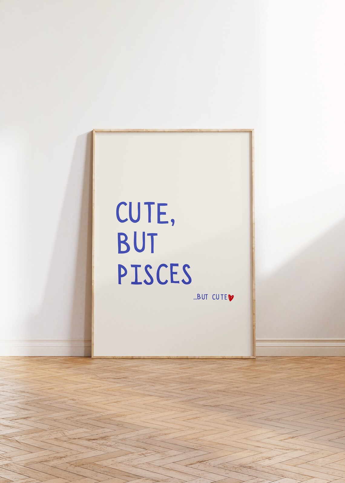 Cute But Pisces Zodiac Sign Poster for Funny Dorm Room Wall Decor - Image 3
