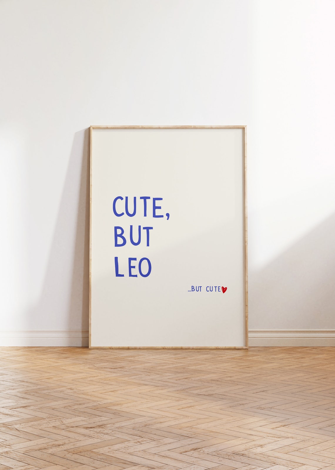 Cute But Leo Zodiac Sign Poster for Funny Dorm Room Wall Decor - Image 2