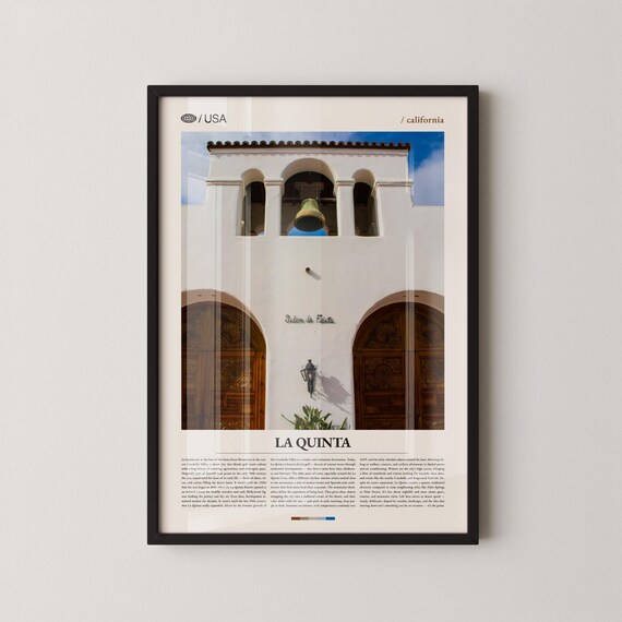 La Quinta Salon De Fiesta Bell Tower Close-Up California Poster