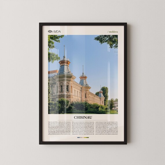Chisinau Moldova Historic Architecture Photography Travel Poster