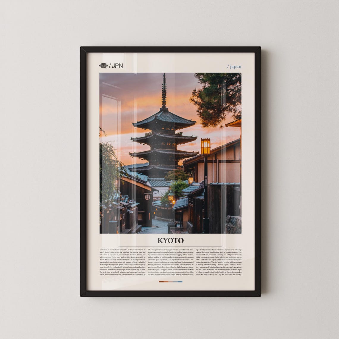 Kyoto Japan Wall Art Historic Temple And Garden Landscape Print Poster Scenic Japanese Heritage Photography Cultural Decor