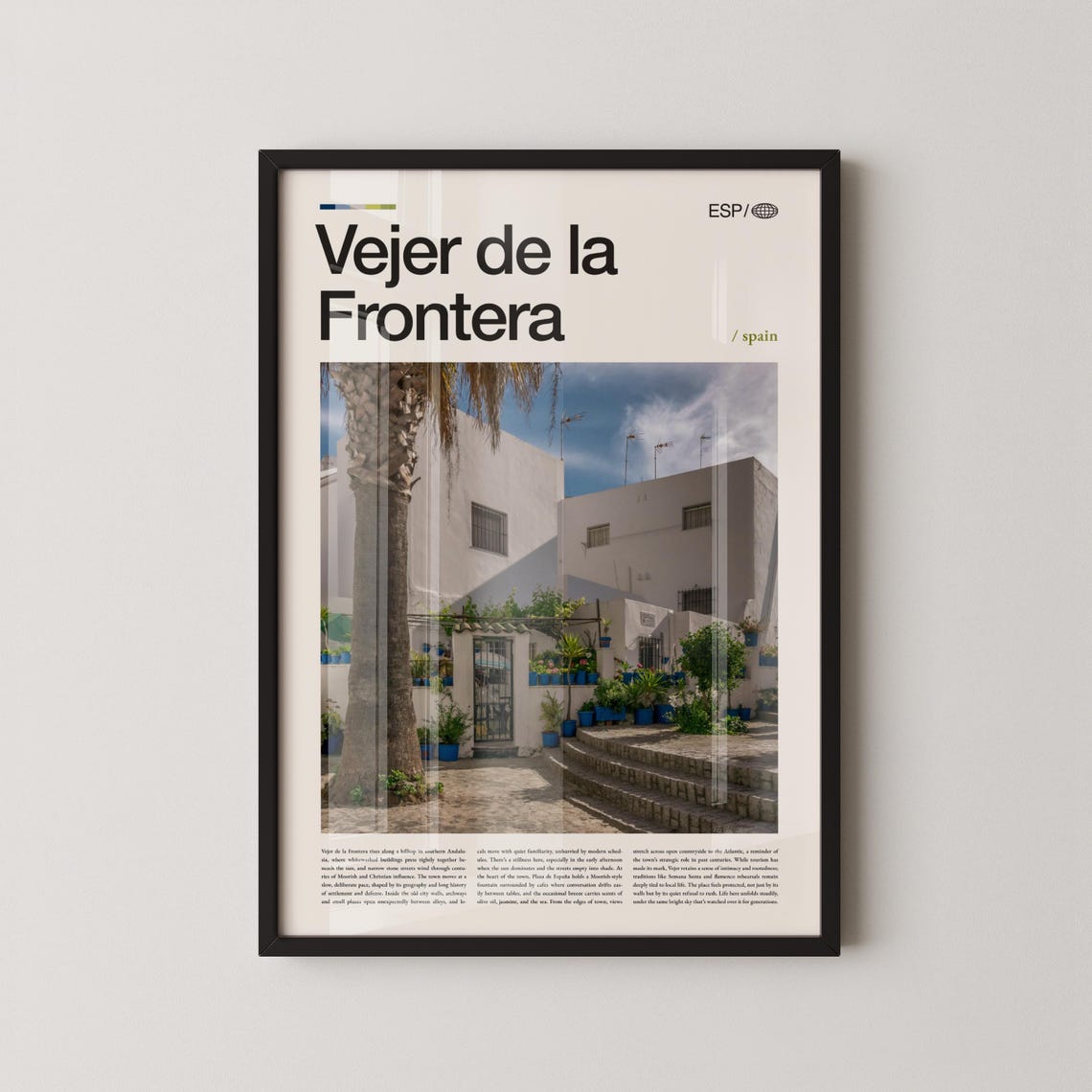 Vejer de la Frontera Hilltop Village Spain Photo Travel Poster