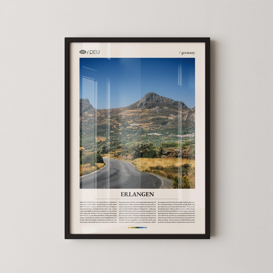 Erlangen Germany Winding Mountain Road Editorial Photo Poster