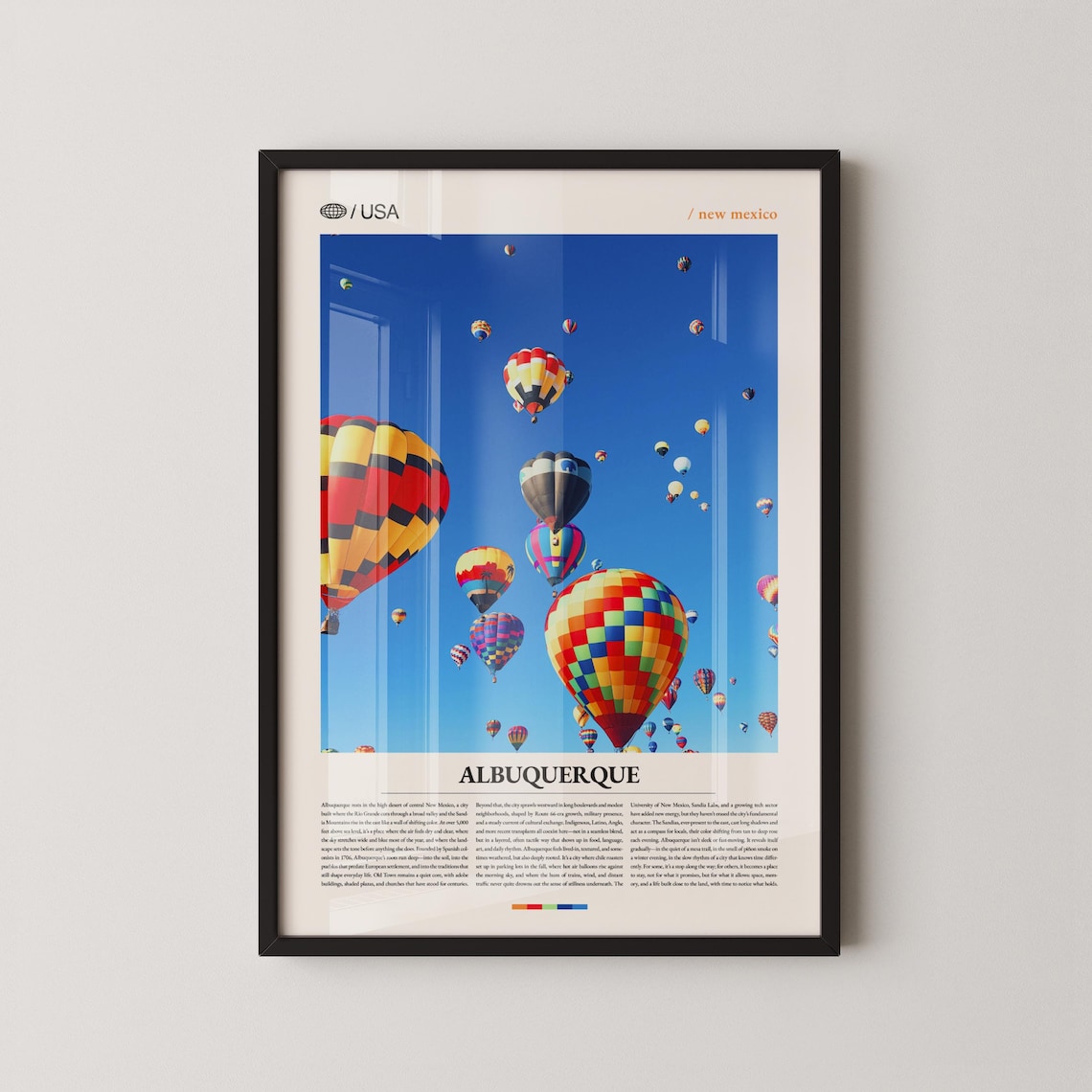 Albuquerque Balloon Fiesta New Mexico Hot Air Balloons Photo Poster